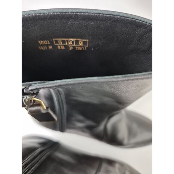 Stuart Weitzman Women's Black Leather Lala Platform Zip Bootie Size 8.5 B - Picture 7 of 8